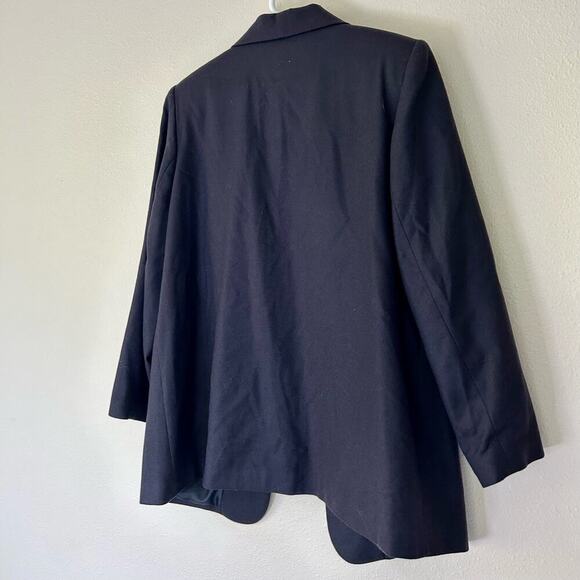 Vintage SAG Harbor Wool Y2K single breasted office siren preppy blazer boxy 16 W - Picture 6 of 9